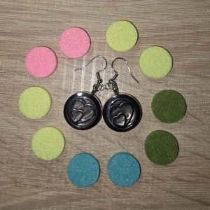 Fülbevalóhoz világos filckorong