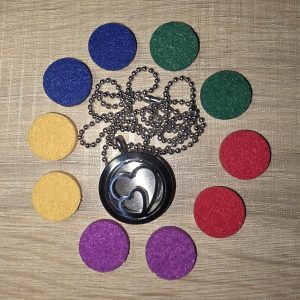 Kör nyaklánchoz és kulcstartóhoz sötét filckorong