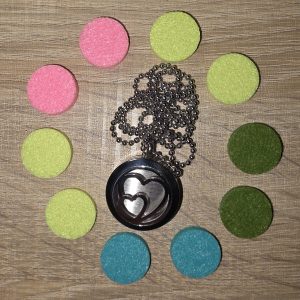 Kör nyaklánchoz és kulcstartóhoz világos filckorong